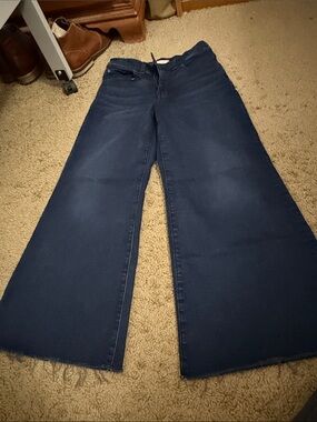Madewell Dark Blue Wide-Leg Jeans